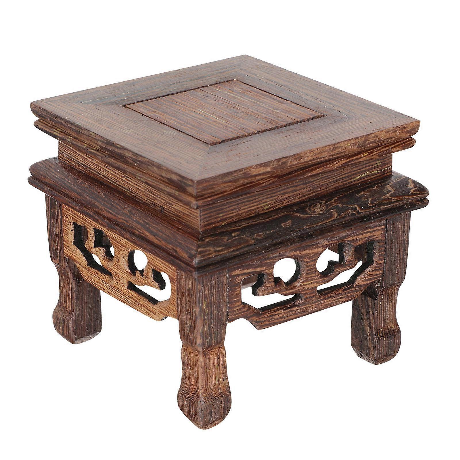 Flower Pot Holder for Display 2Pcs Creative Wooden Stand