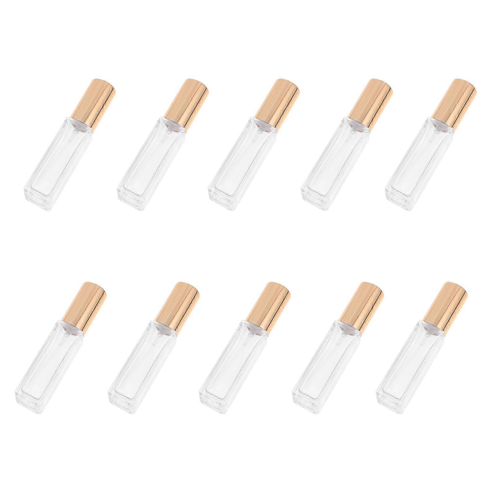 Leakproof 20Pcs Perfume Bottle Set Suitable For Cosmetics Storage And Travel With Durable Glass Material In Golden Finish