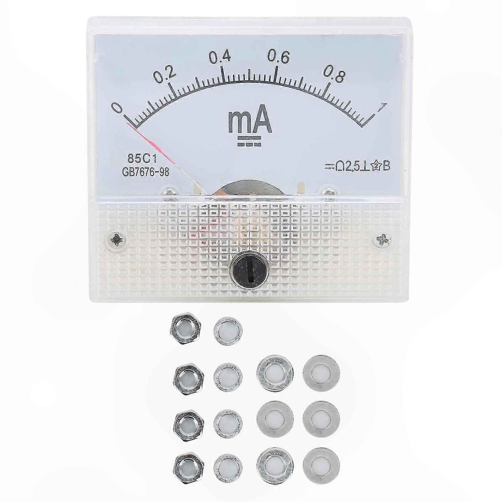 DC 0-1mA Analog Current Meter with Pointer for Accurate Measurement