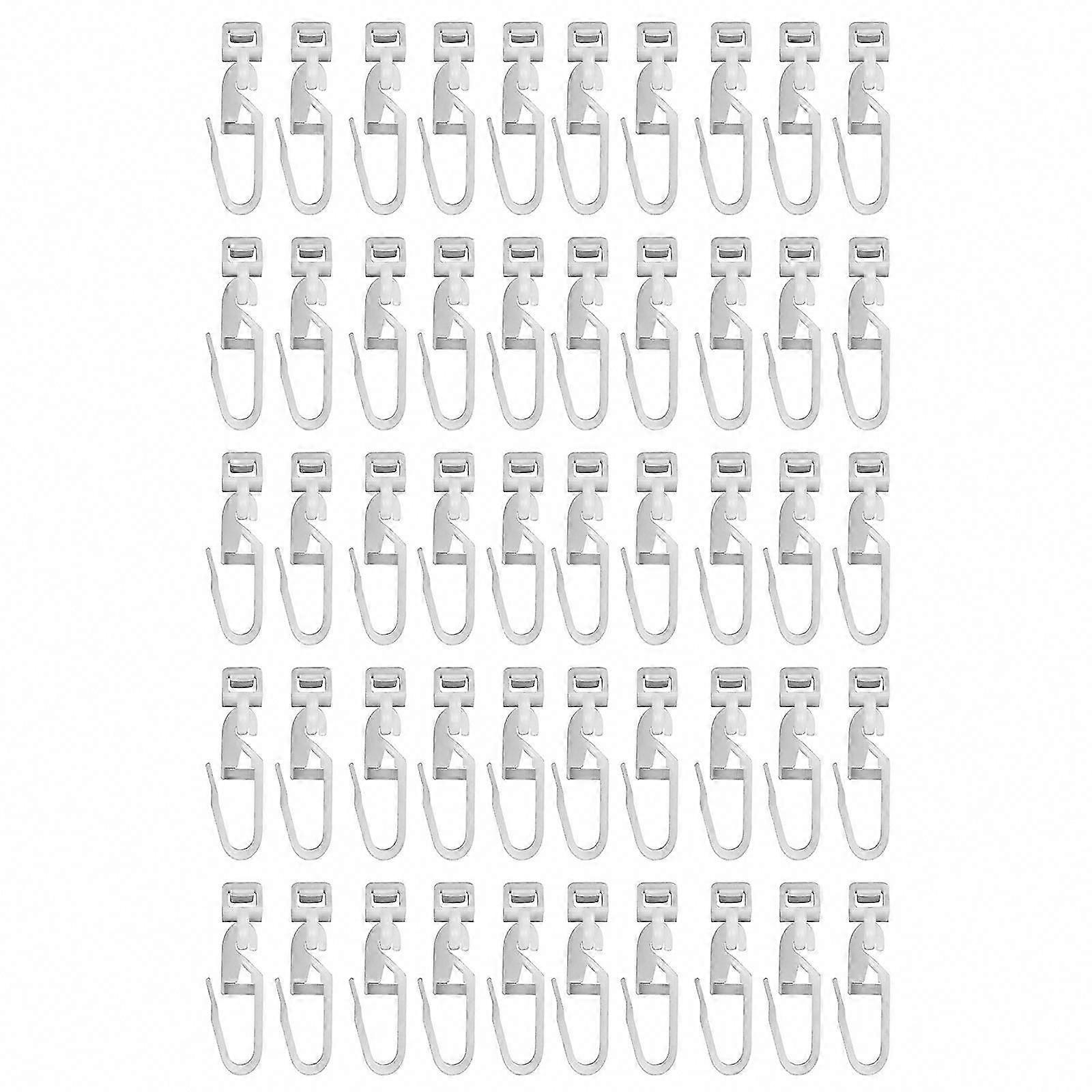 50pcs Drapery Gliders Hooks for Seamless Integration into Curtain Track Systems