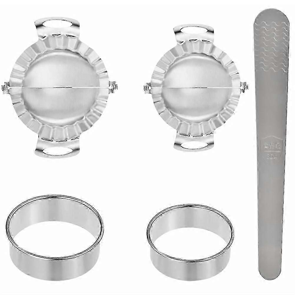 1 Set of 5Pcs Dumpling Tool Dumpling Skin Cutter Mold Stuffing Spoon Baking Tool