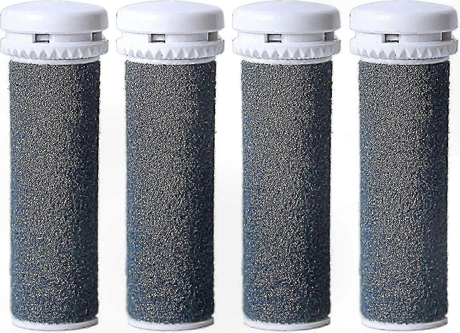 Replacement Rollers for Foot Care Devices, 4-Pack, High-Grit Refills