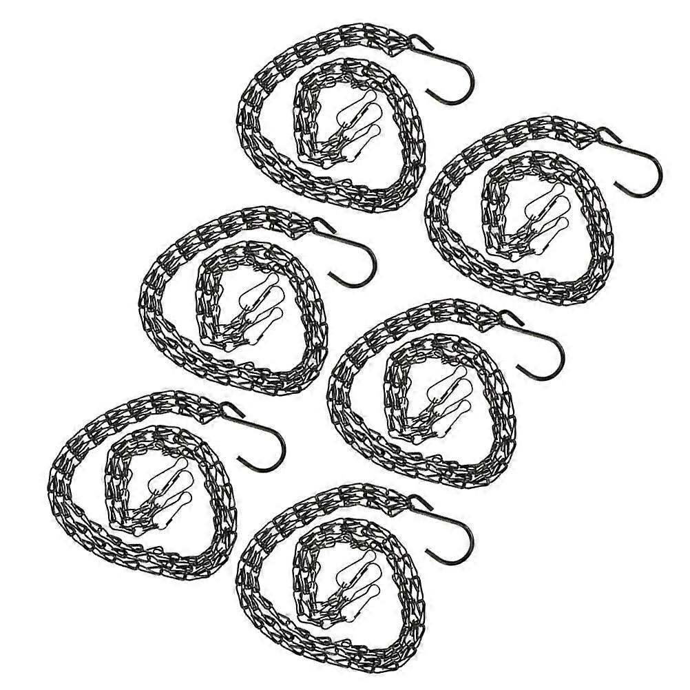Metal Hanging Basket Chains for Hanging Heavy Duty 6Pcs Replacement
