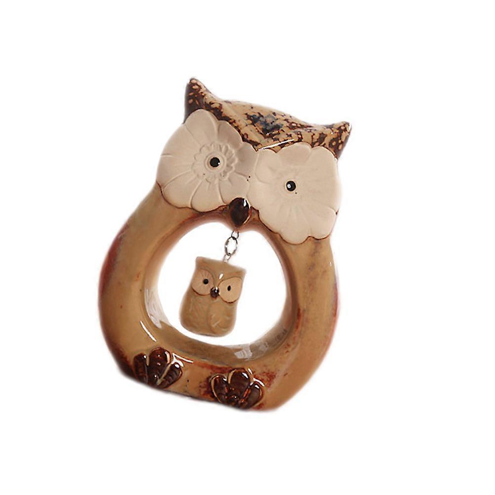 Ceramic Owl Model Creative Crafts for Home Ornament
