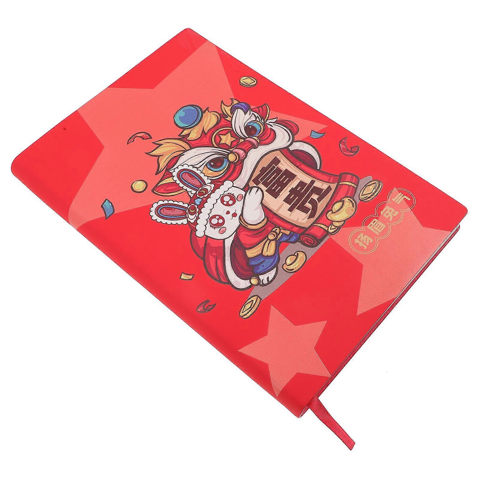 Rabbit Printing Notepad Decorative Notebook for Daily Use 5Pcs Chinese New Year