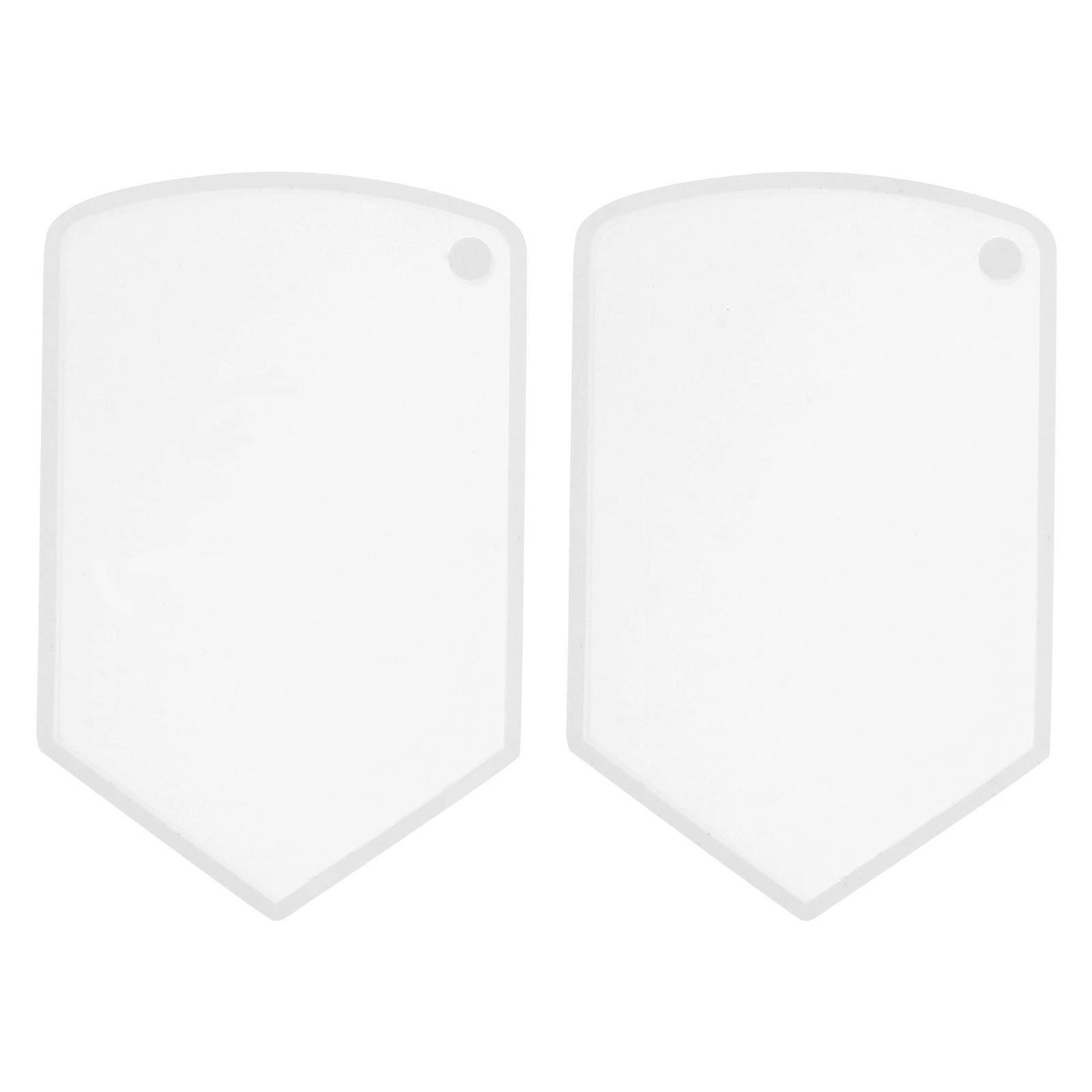 Hanging Tag Mold Shield Shape Silicone for DIY Pendant 4Pcs