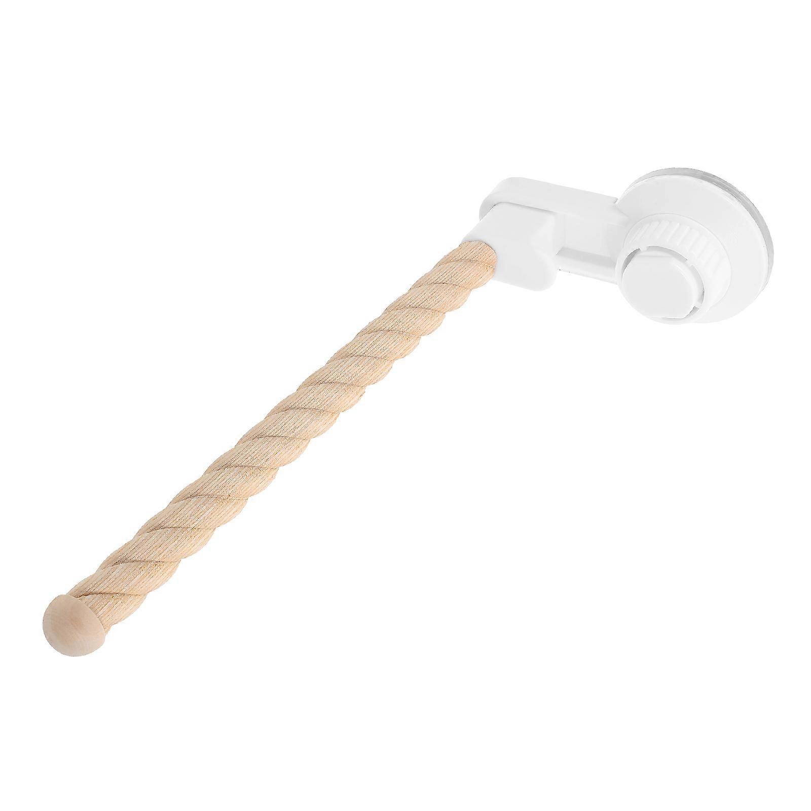 Rough Surfaced Bird Perch Stand With Sucker Paw For Finch And Parrot Cage Play Multi-Use Design 1Pcs