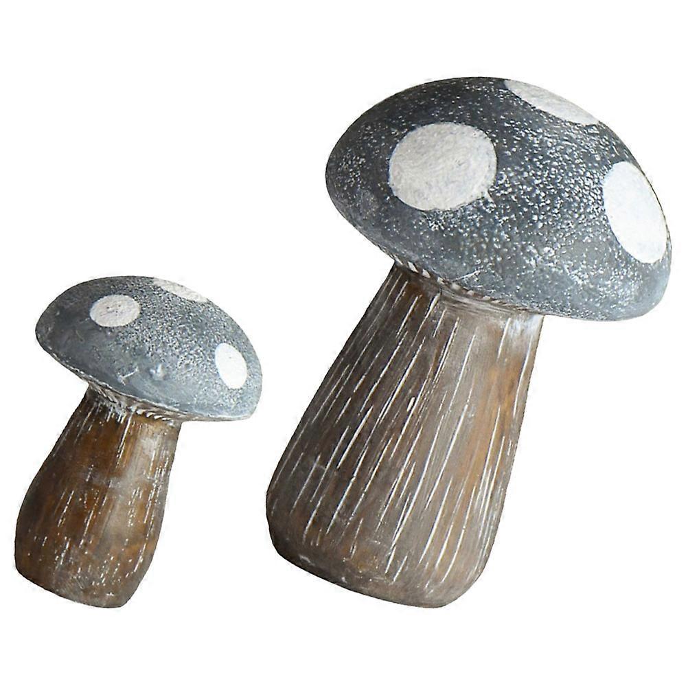 8 Pcs Mushroom Statues Micro Landscape Decoration Garden Ornaments Realistic Look Suitable For Outdoor Spaces