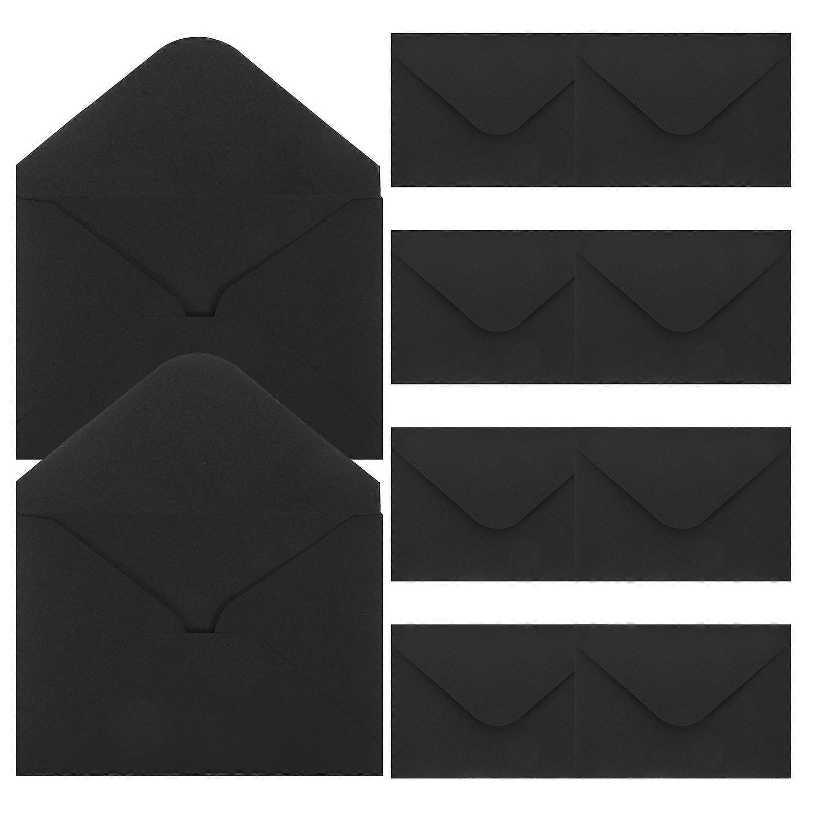 Small Paper Envelopes for Cash Storage 50Pcs Black