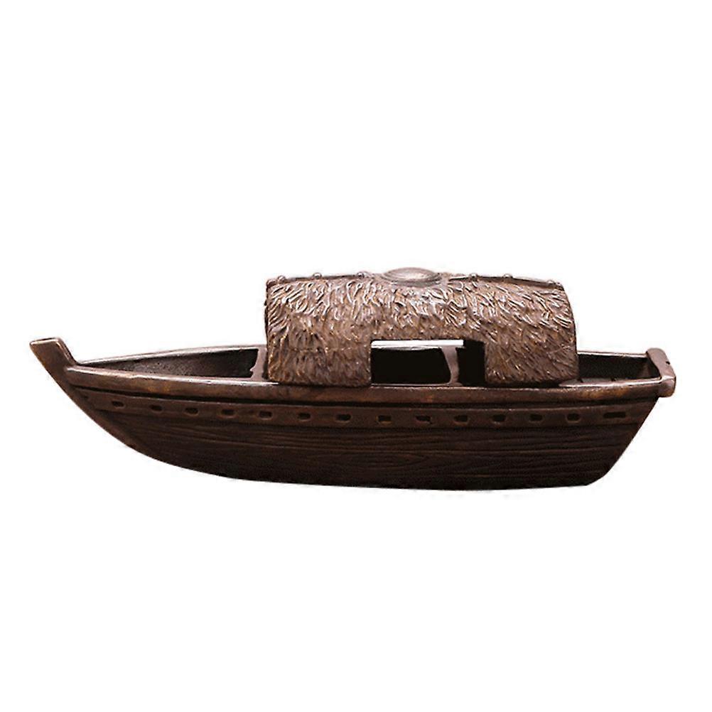 Creative Fishing Boat Model for Decor 3Pcs Desktop Decoration