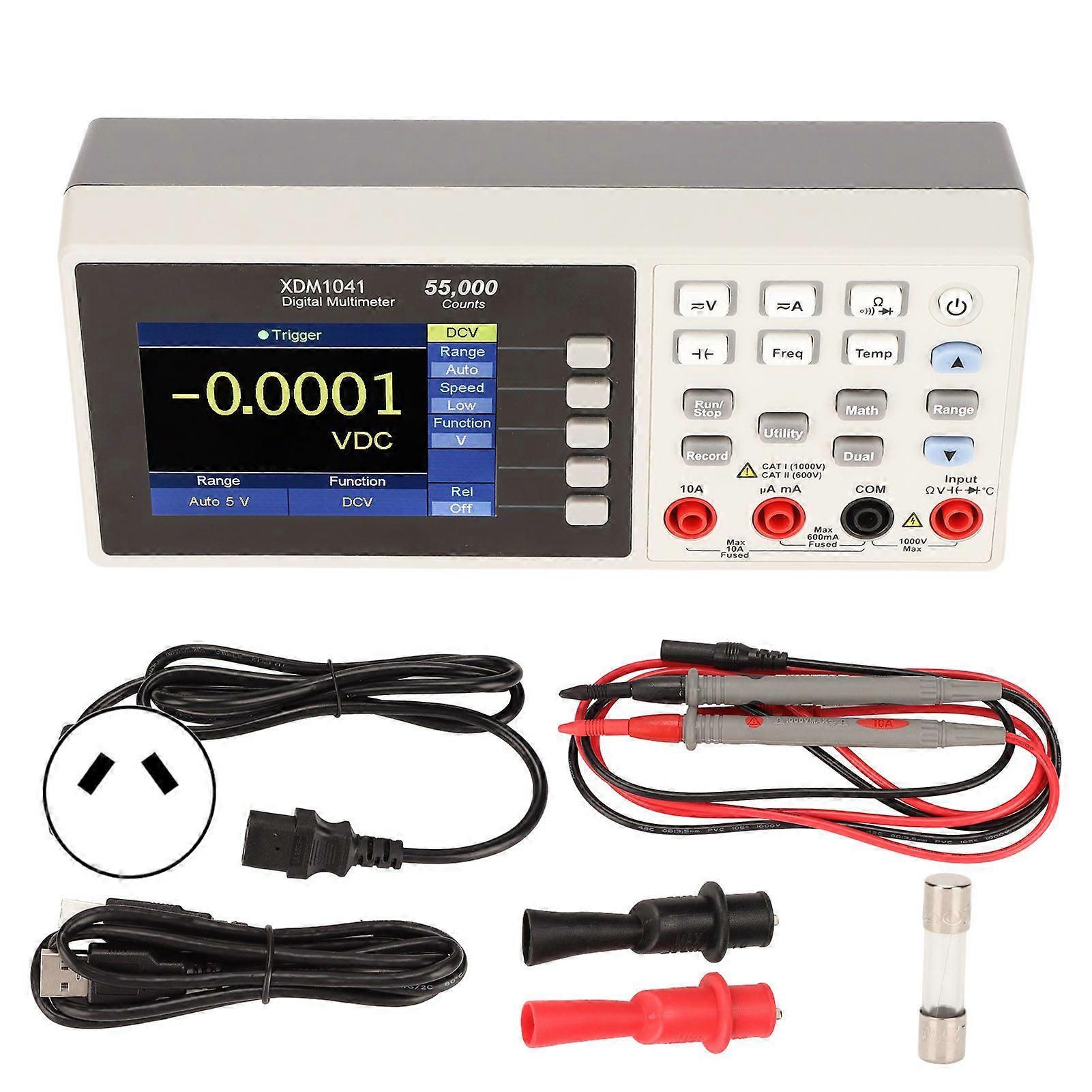 Multimeter Portable Desktop LCD 55000 Count Data Saving Digital Multimeter AC 90240V AU Plug