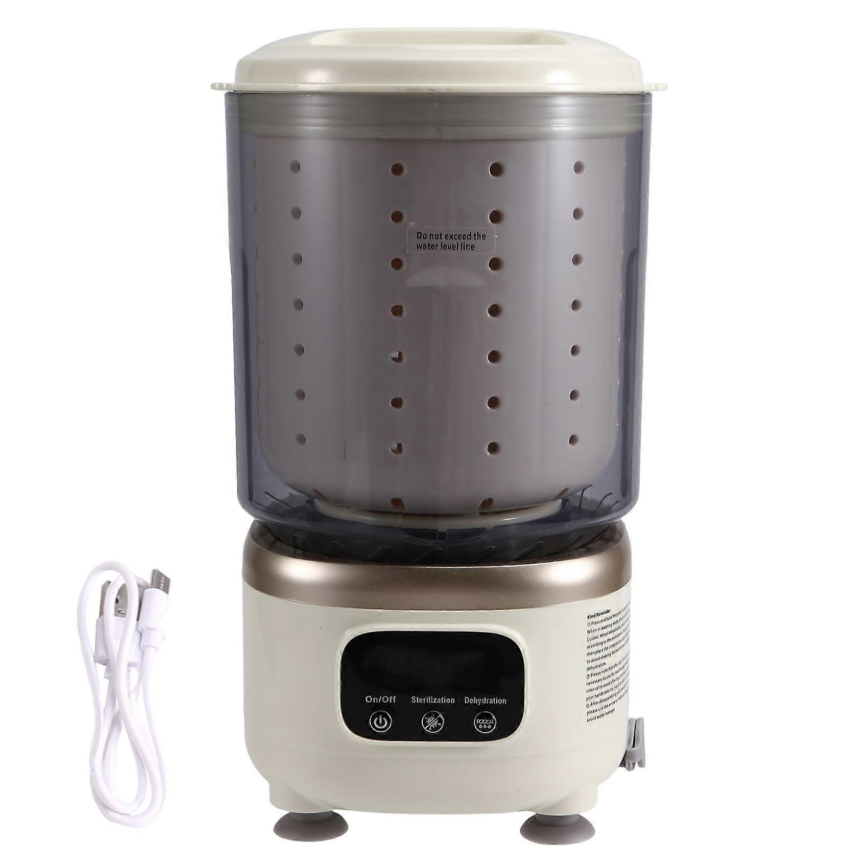 USB Charging Portable Mini Automatic Washing Machine Can Dehydrate, No Need to Plug in, No Need to Assemble