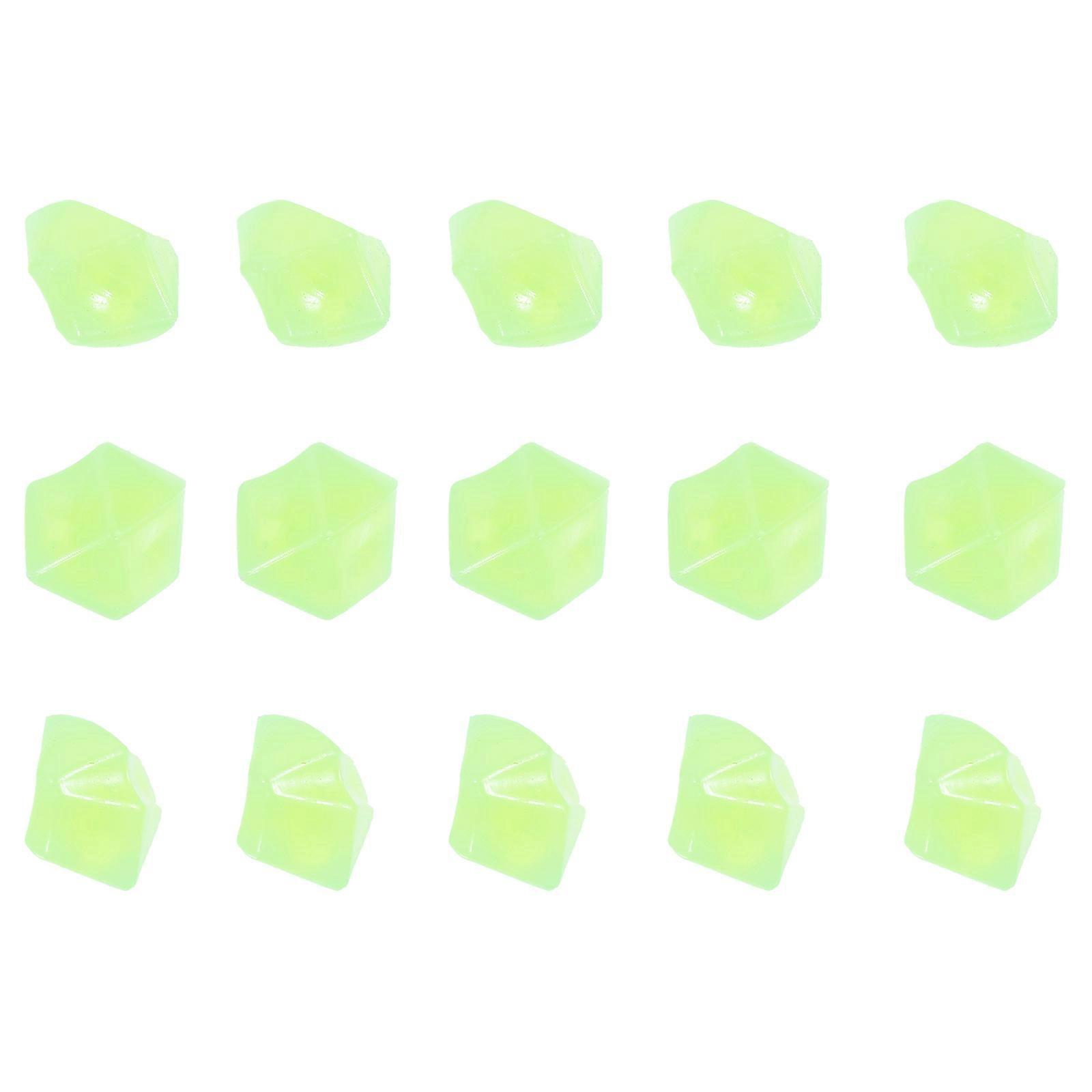 Decorative Luminous Stones 800 Pcs Suitable For Fish Tank And With Resin Material Green Color