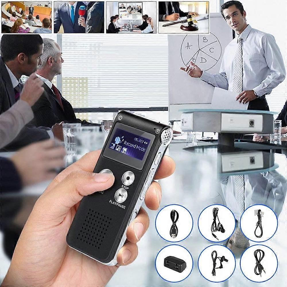 Digital Voice Recorder 16GB - Mini Audio Recorder Recording Device with Playback for Lectures Meetings