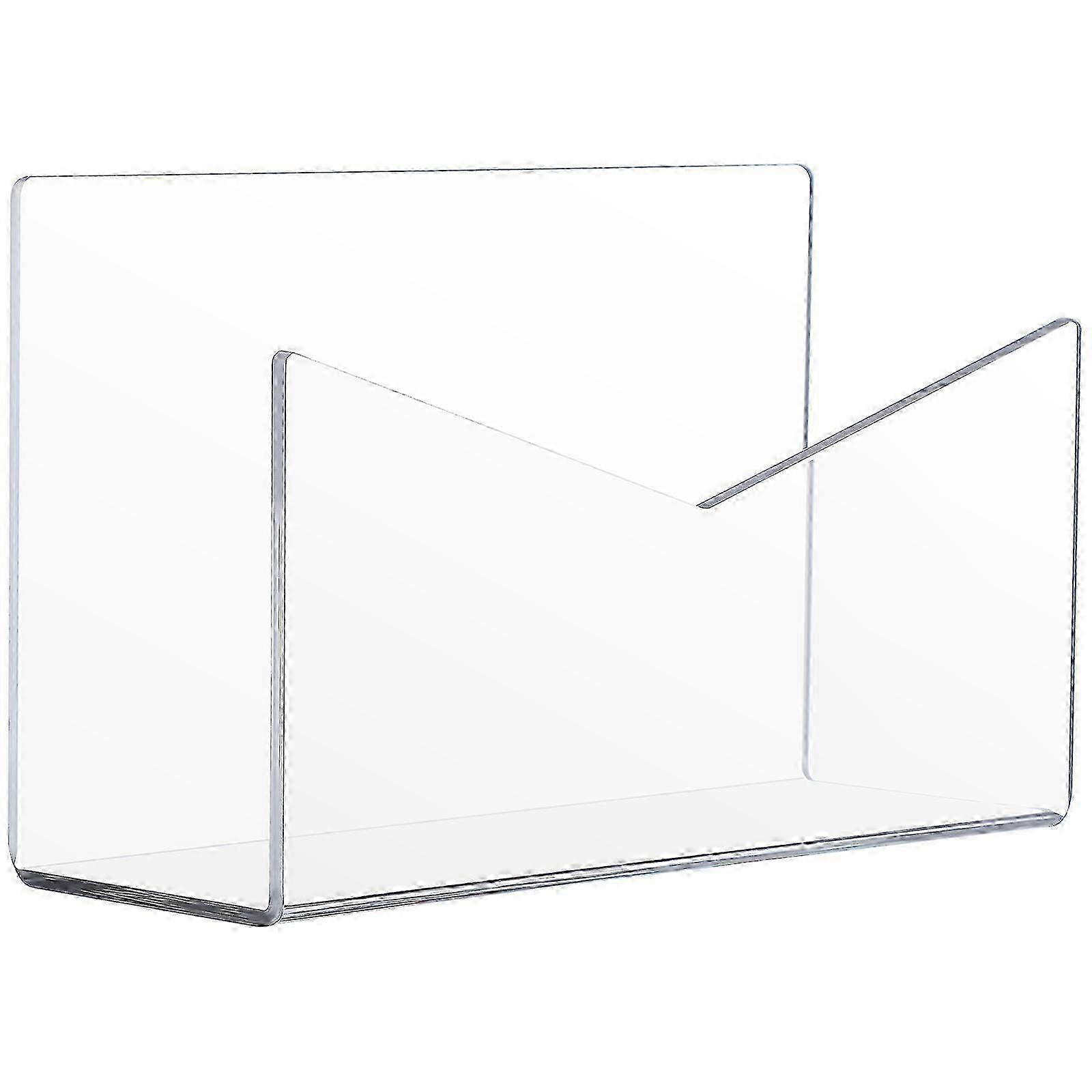 Acrylic Mail Letter Organizer - Simple File Envelope Holder for General Use (1 Pair)