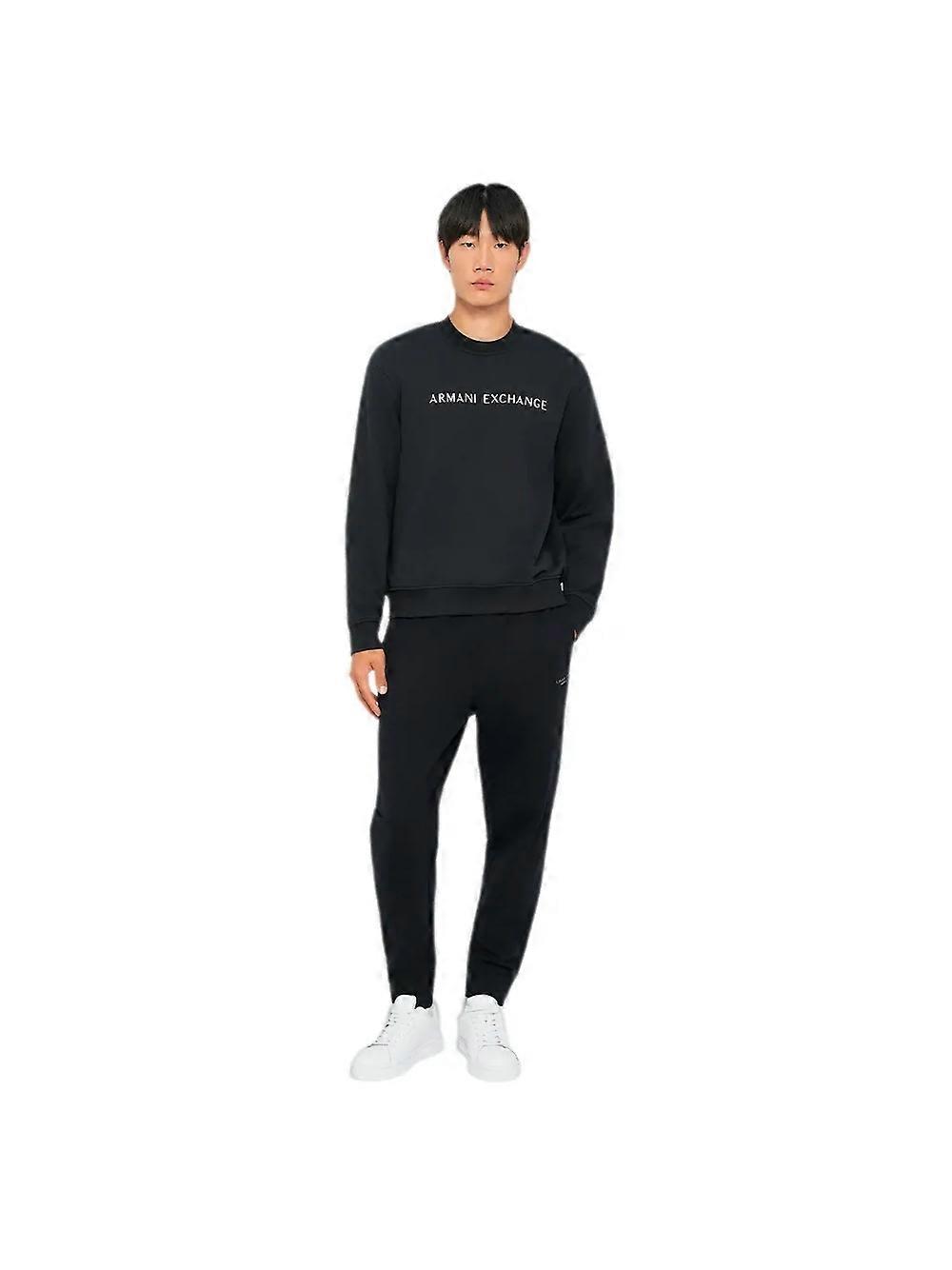 Armani Exchange Deep Navy Sweatshirt for Men Blue