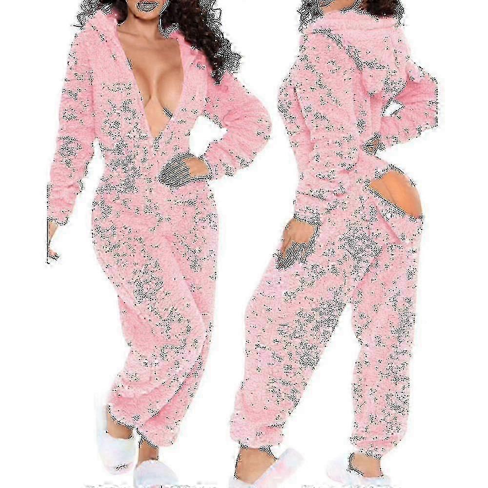 Onesie بيجامات طويلة دافئة نحى بودي سويت