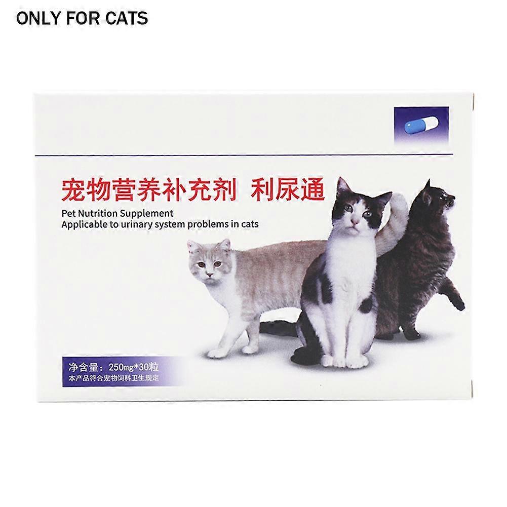 Pet Diuretic Supplement for Cats and Dogs 30 Tablets Urinary Health Support Tasteless Formula