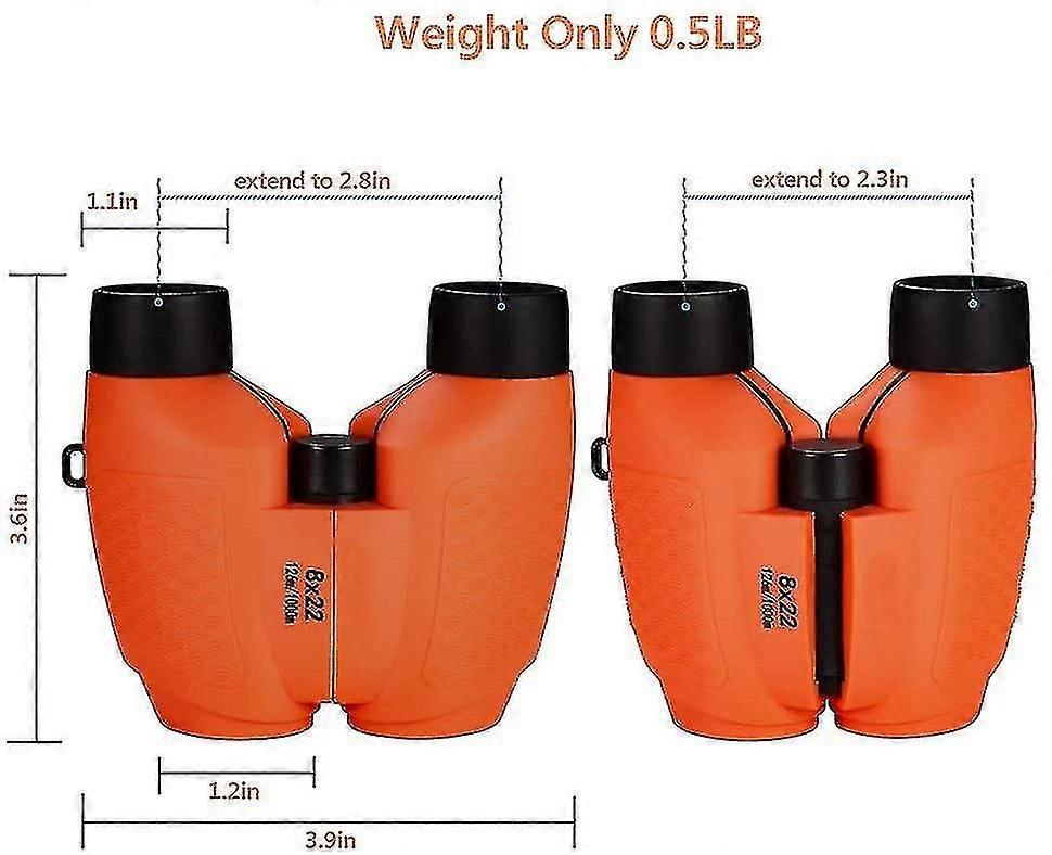 8x22 Binoculars With High Resolution, Shockproof Binoculars Safe