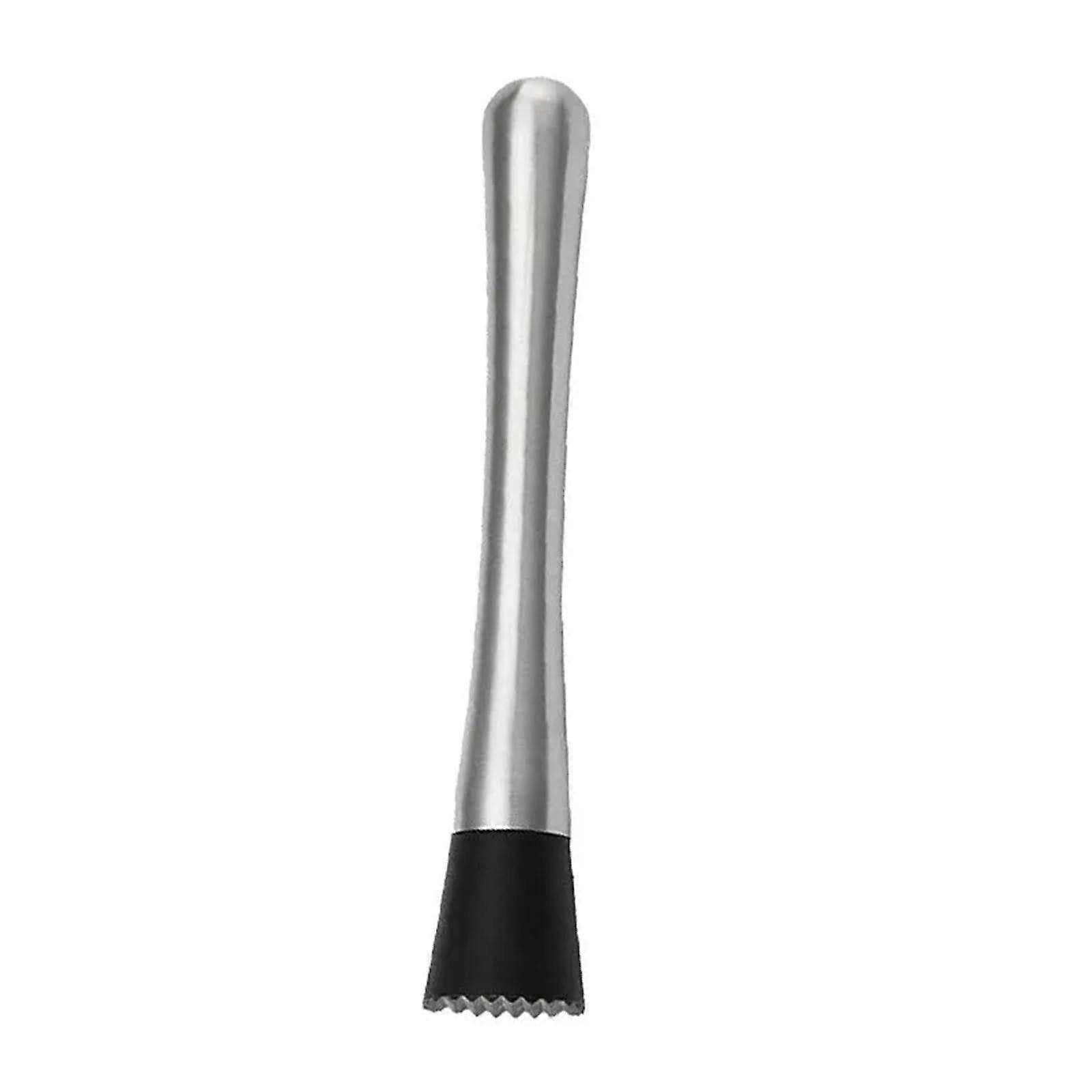Cocktail Muddler 8Inch Stainless Steel Bar Tool Silver, Fruit Muddler, Crushed Ice, Barware