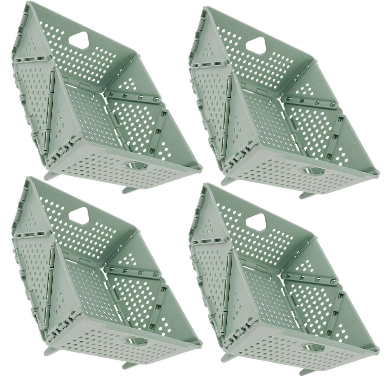 FUYGRCJ 2 Pcs Collapsible Strainers, Foldable Colander Set, Space-Saving Drainage Basket for Fruits, Vegetables, Pasta