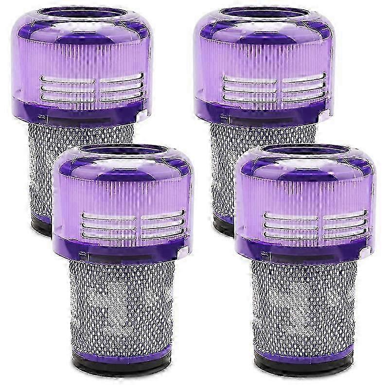 V12 Slim vacuum filters, 4 Pack Compatible for Dyson Part No.97151