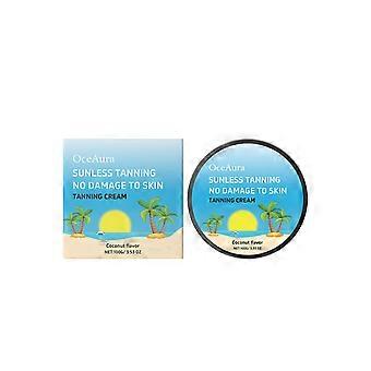 Coconut Darkening Body Cream 100g. Gentle formula, no sun damage, natural wheat color, moisturizing and non-sticky.
