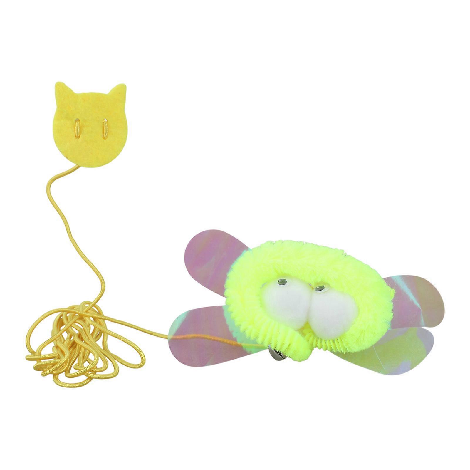 Funny Cats Stick Toy Rod Chaser Wand Toy Felines Fun Toy Playfulness Cats Accessory for Playing and Exercise Multicolor