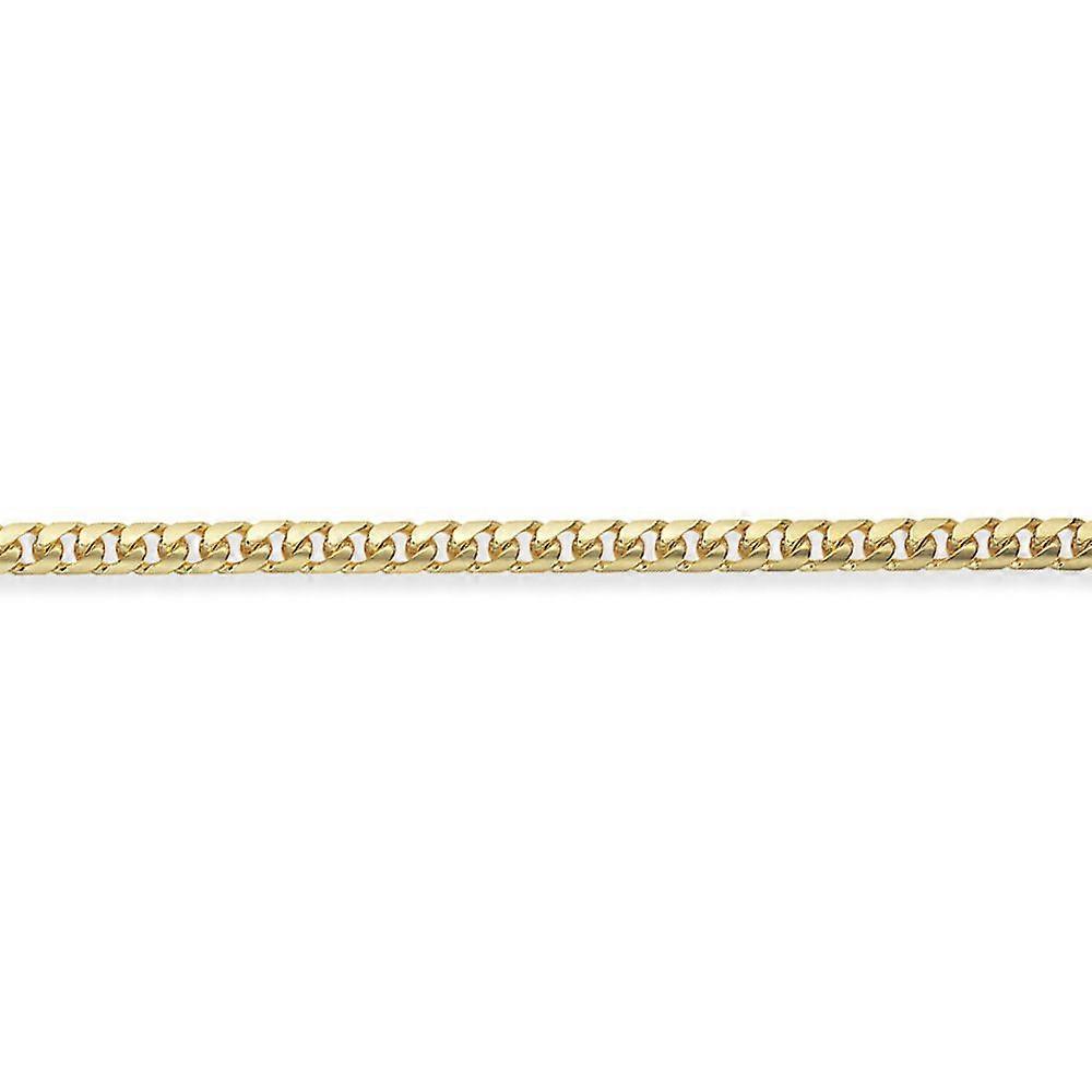 Jewelco Λονδίνο 9ct Χρυσή Βόμβα Θολωτή Αλυσίδα Anklet Βραχιόλι 4mm 7.25 " 7 ιντσών