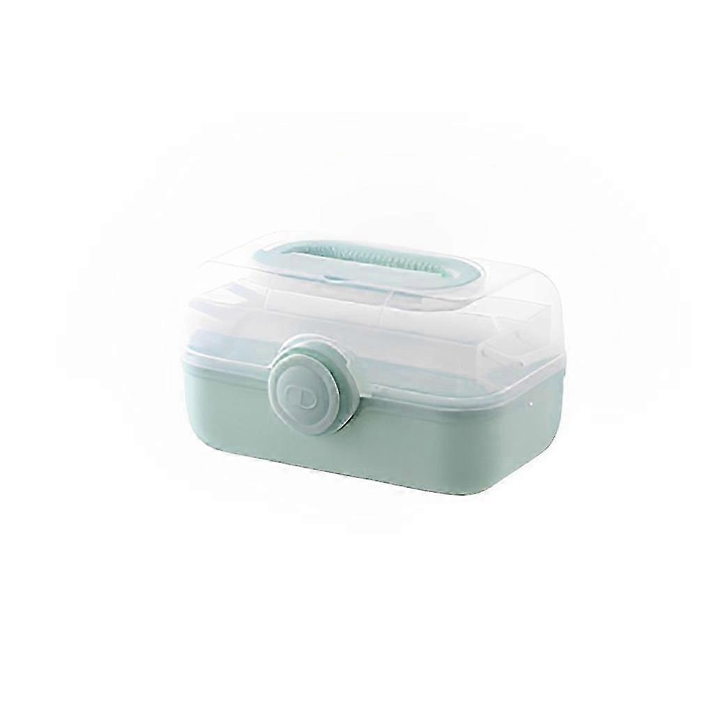 Box Organizer First Storage Aid Handle Transparent Case Large