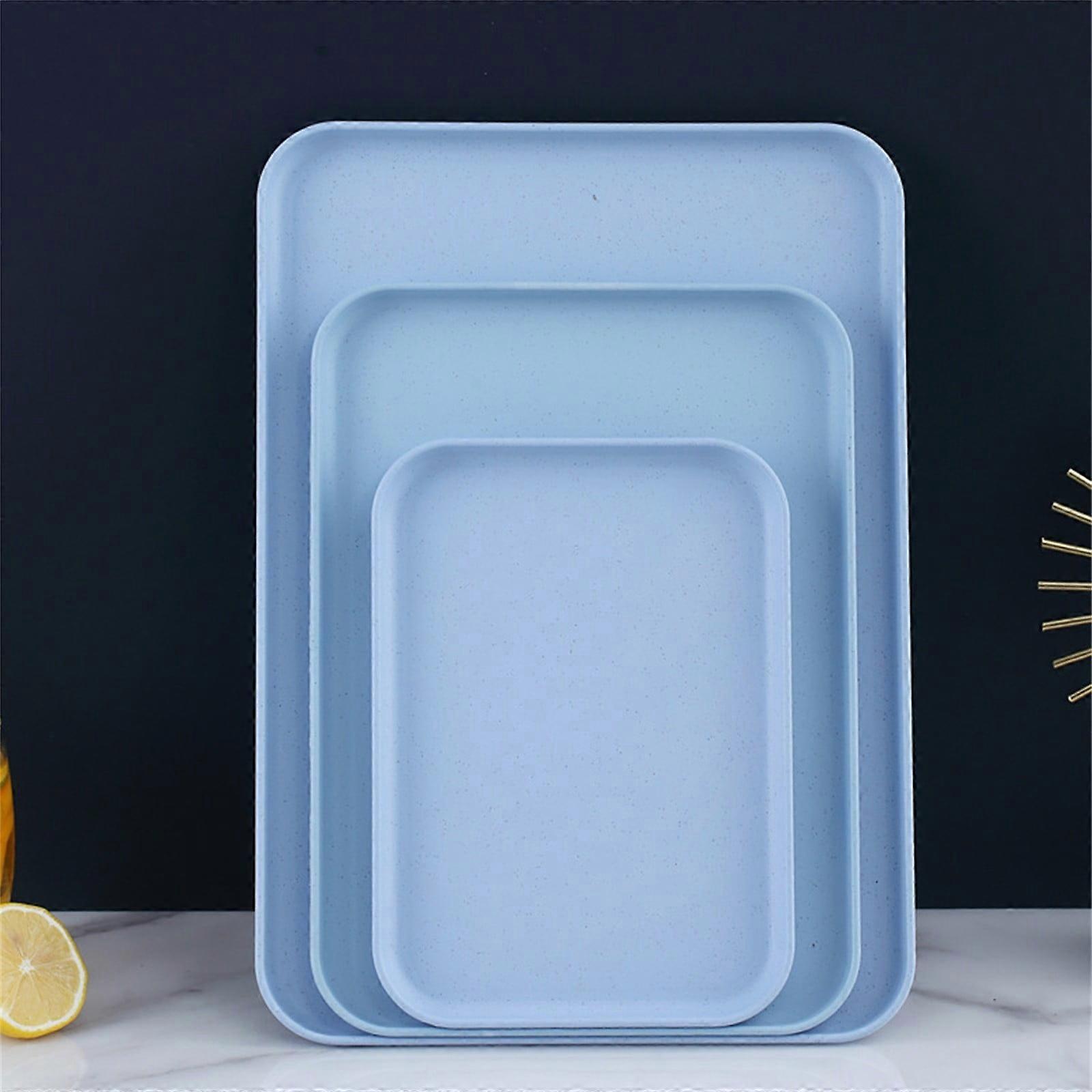 FensXil Baking Tray, Large Capacity Food Grade Plastic Serving Tray, Multi-Use Storage Tray for Home, Anti-Deformed & Shockproof