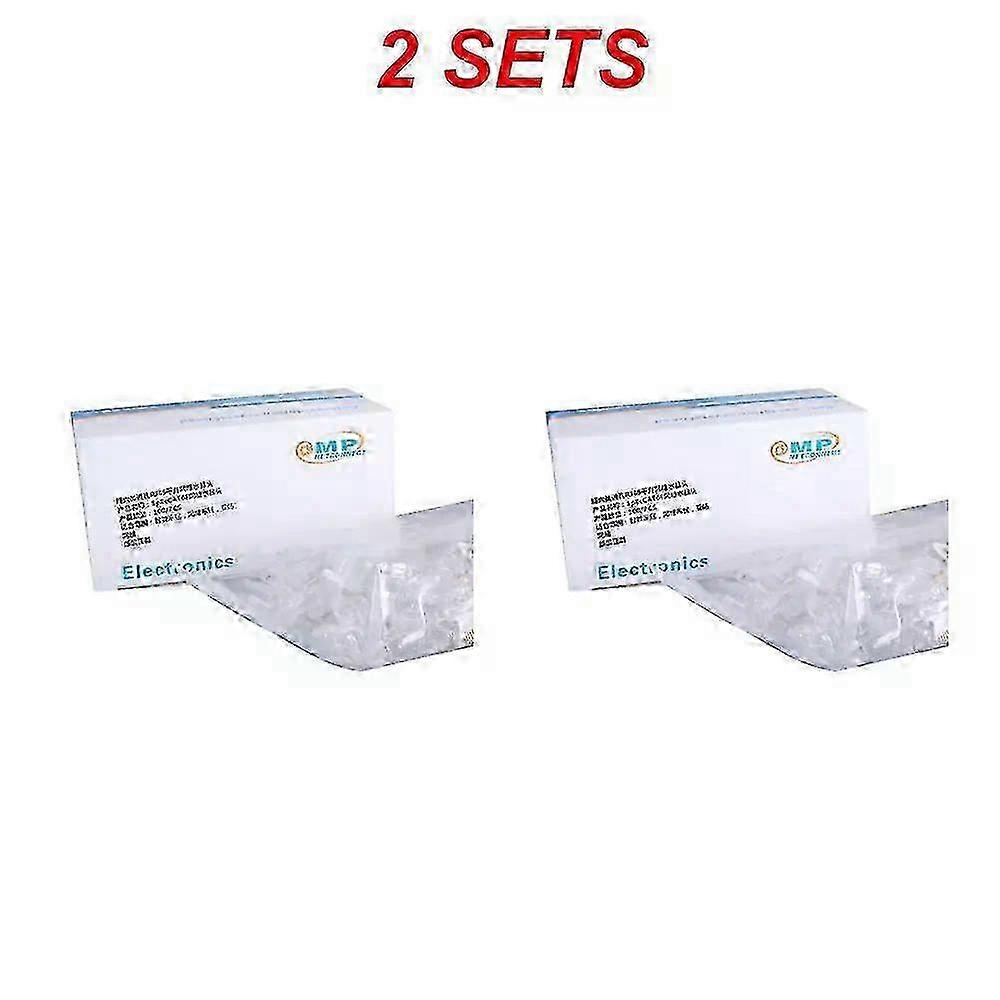 RYRA 100pcs CAT5 CAT5E RJ45 Connectors Pass Through Modular Plug Network UTP 3/50μ Gold-Plated 8P8C Crimp End For Ethernet Cable 2025