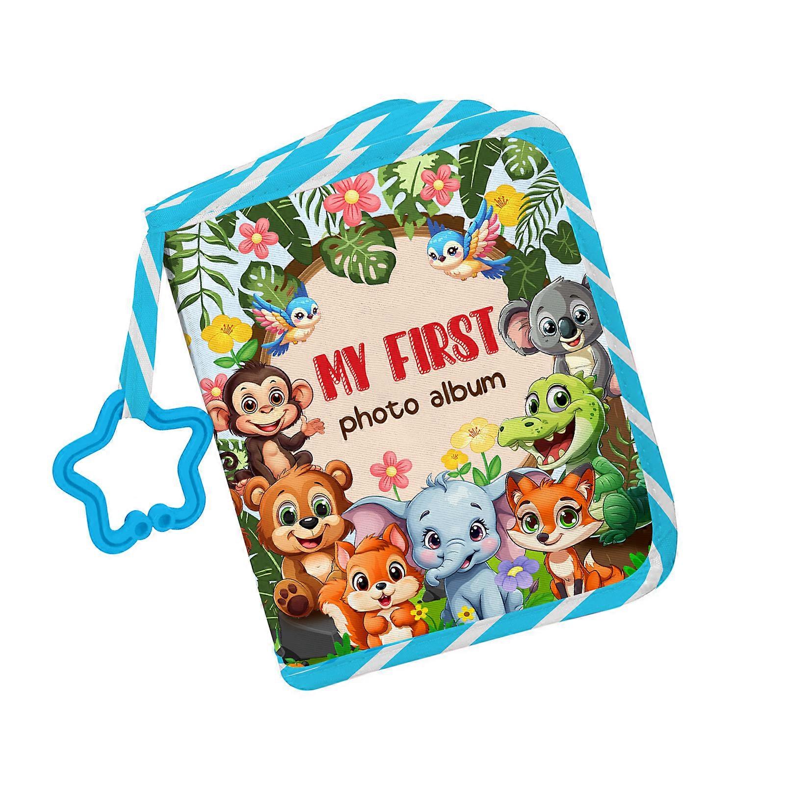 Newborns Growth Scrapbook Oxford Cloth Baby Memory Book Photo Storage Solution With Multi Compartment Multicolor