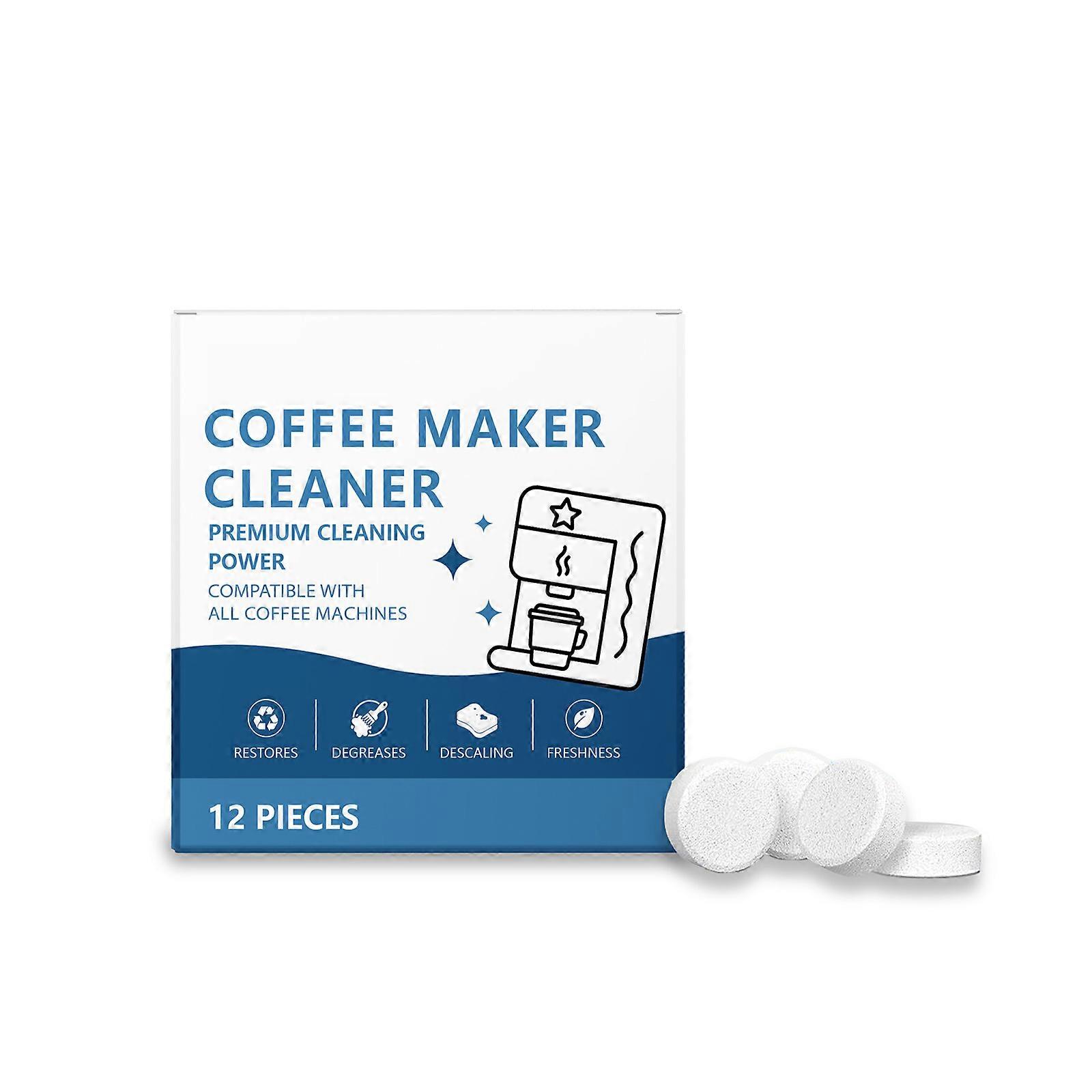 Coffee Machine Cleaner Descaler Tablets - 24 Count, suitable for all major brands of coffee machines Maker Descaling & Cleaning Tabs, Descale Drip