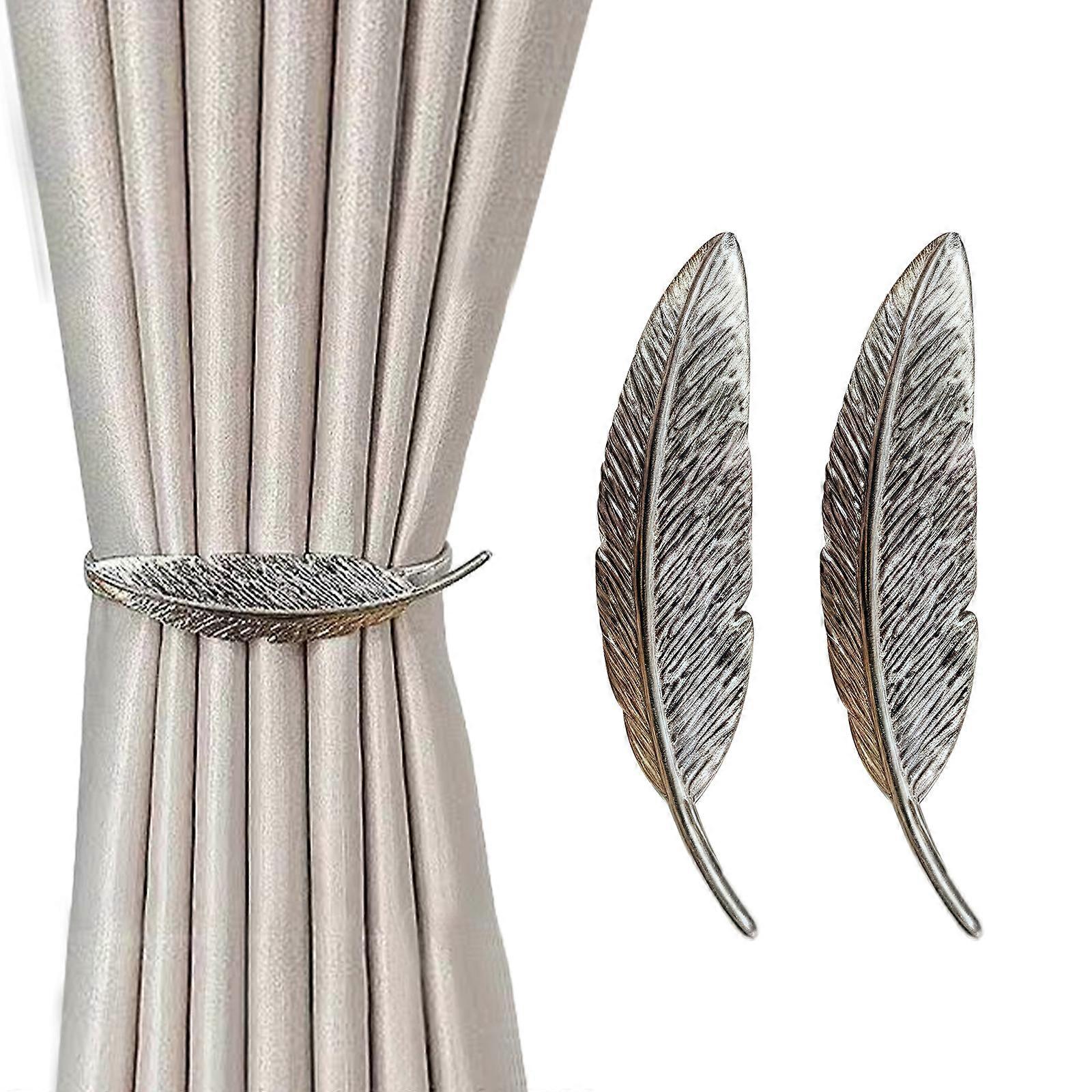 Curtain Tiebacks Window Curtain Bind Holdback Buckles Clips Tie Backs Drapery Holders with Stretchable Spring Wire Rope Multicolor