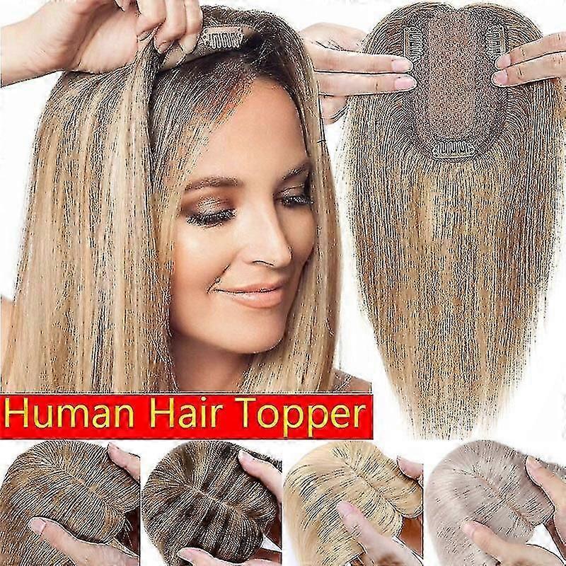クリップイン人間の髪のデザインとストレート女性のヘアトッパー