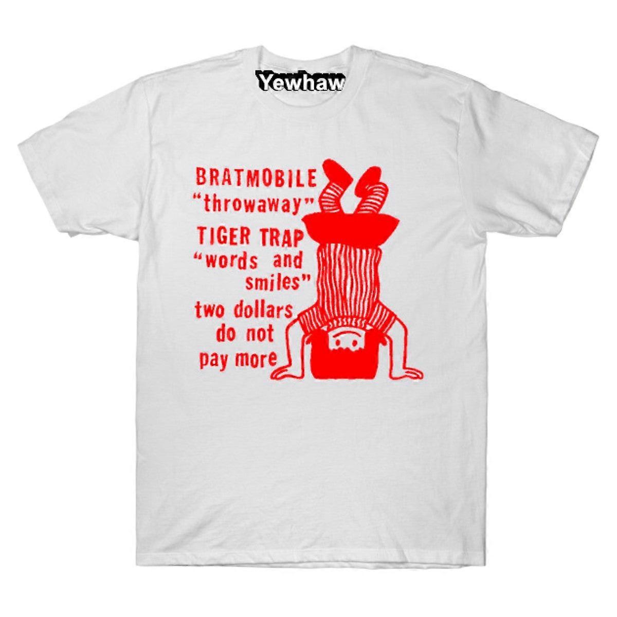 Tričko s indiepopem a motivem hudby z 90. let s motivem Bratmobile / Tiger Trap ∆∆∆