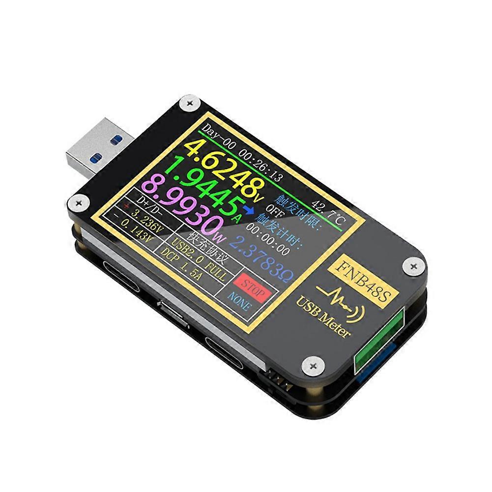 FNB48S USB Capacitance Voltage Tester Current Meter Monitor Power Detection Analyzer Testing Tools Without Bluetooth