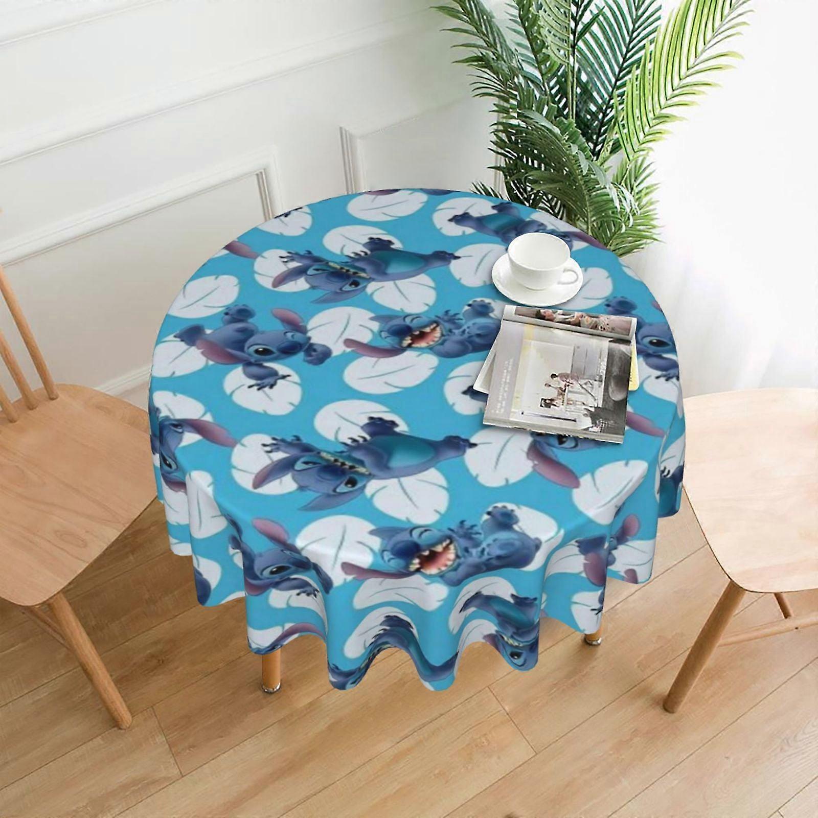 Stitch Rectangular Tablecloth, 60in, Water Resistant, Antiwrinkle, Spillproof Soft Fabric for Dining, Parties, Holidays