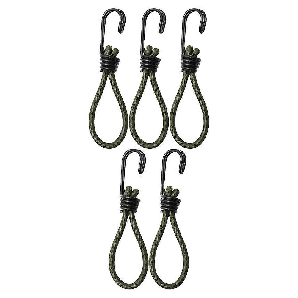 Durable Tent Rope Buckle Elastic Hooks for Fixing 5Pcs Set