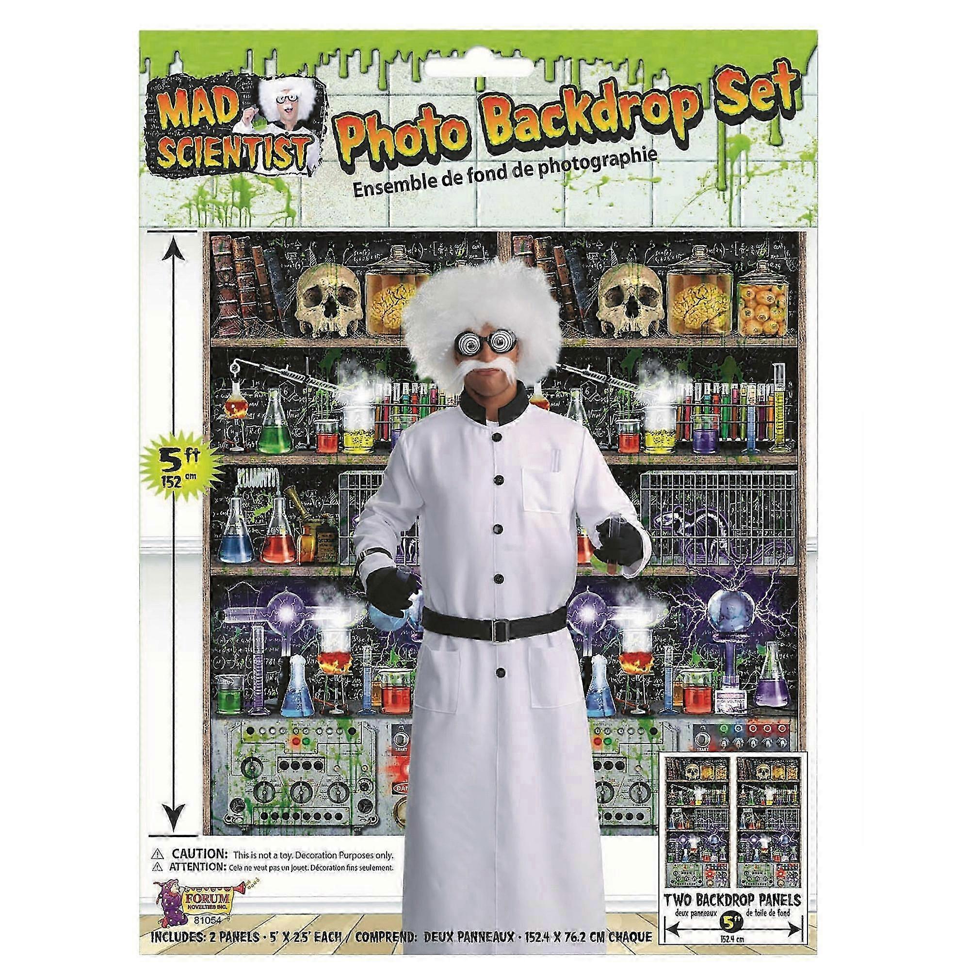 Halloween Mad Scientist Lab Back Drop (Pack Of 2)