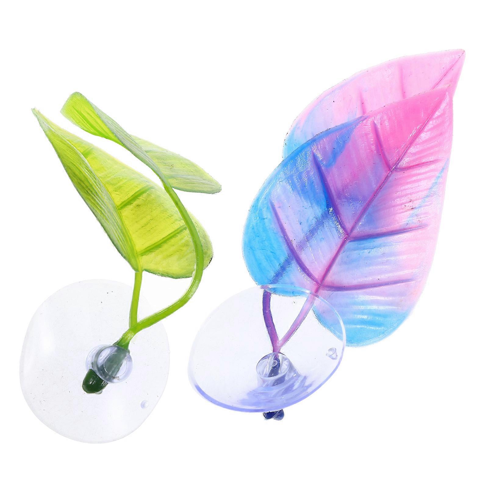 Plastic Plants for Betta Fish Tank Resting and Spawning Bed 2Pcs