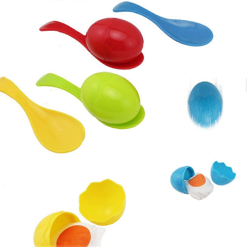 Assorted Color Egg Spoon Game Set for Playing with Spoons and Eggs