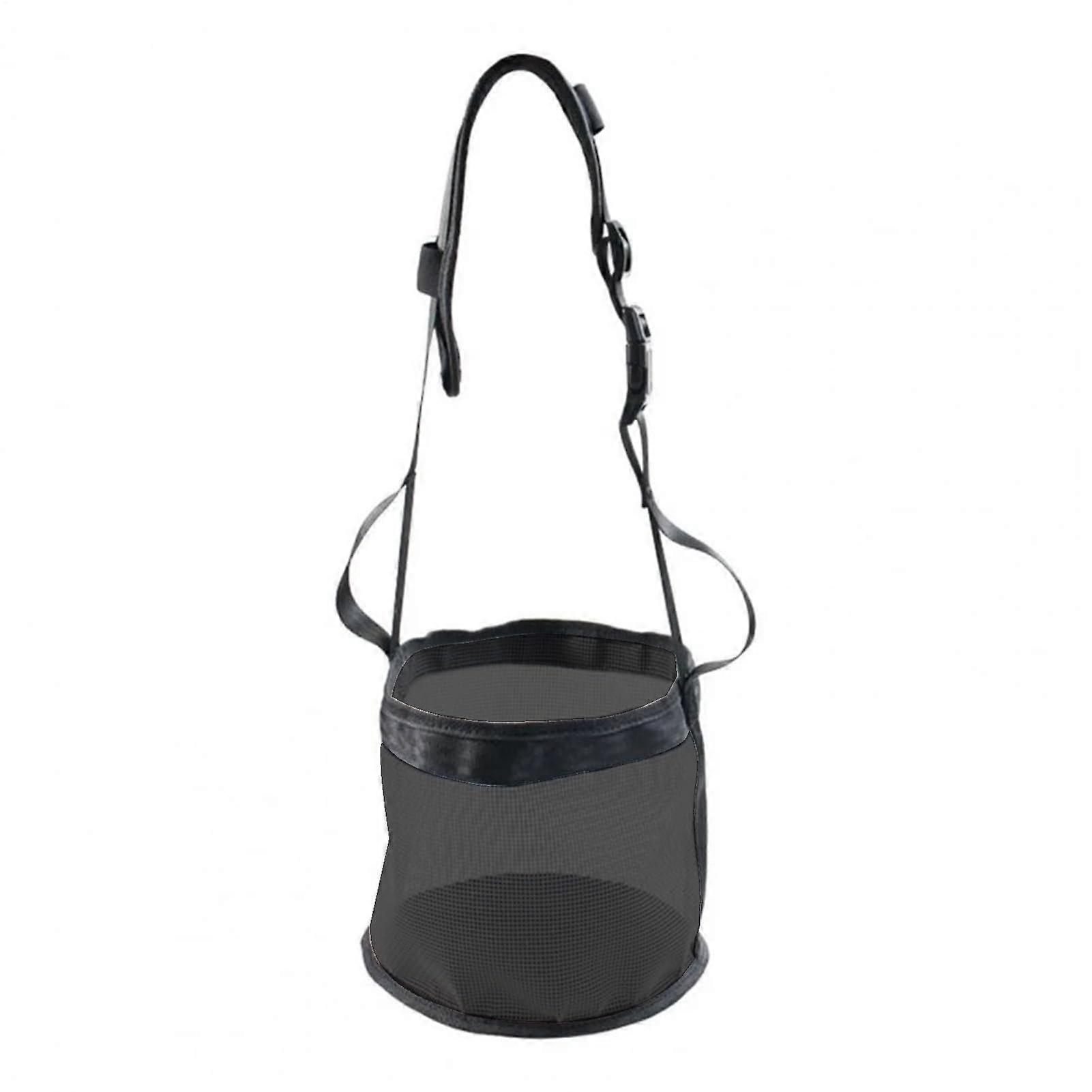 Feeding Bags Adjustable Feeding Bag For Horses With Adjustable Straps Comfortable Neck And Nose Pad Three Sizes