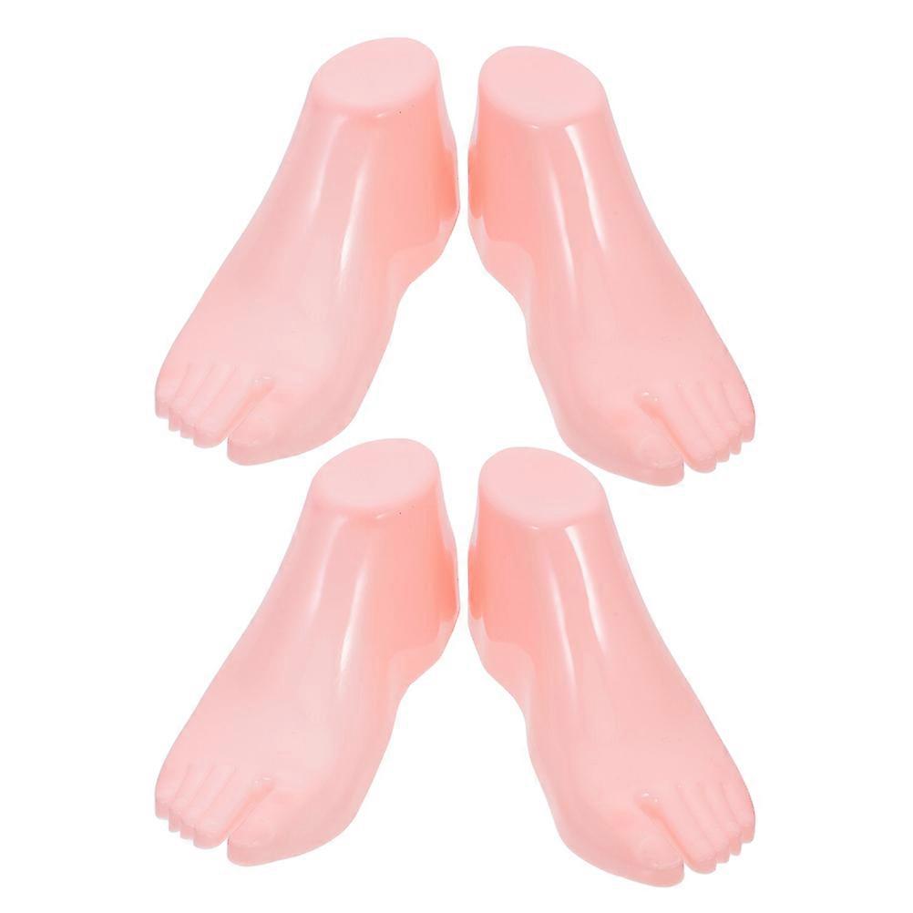 Plastic Female Foot Sock Model for Shoes Display Lightweight 2Pairs