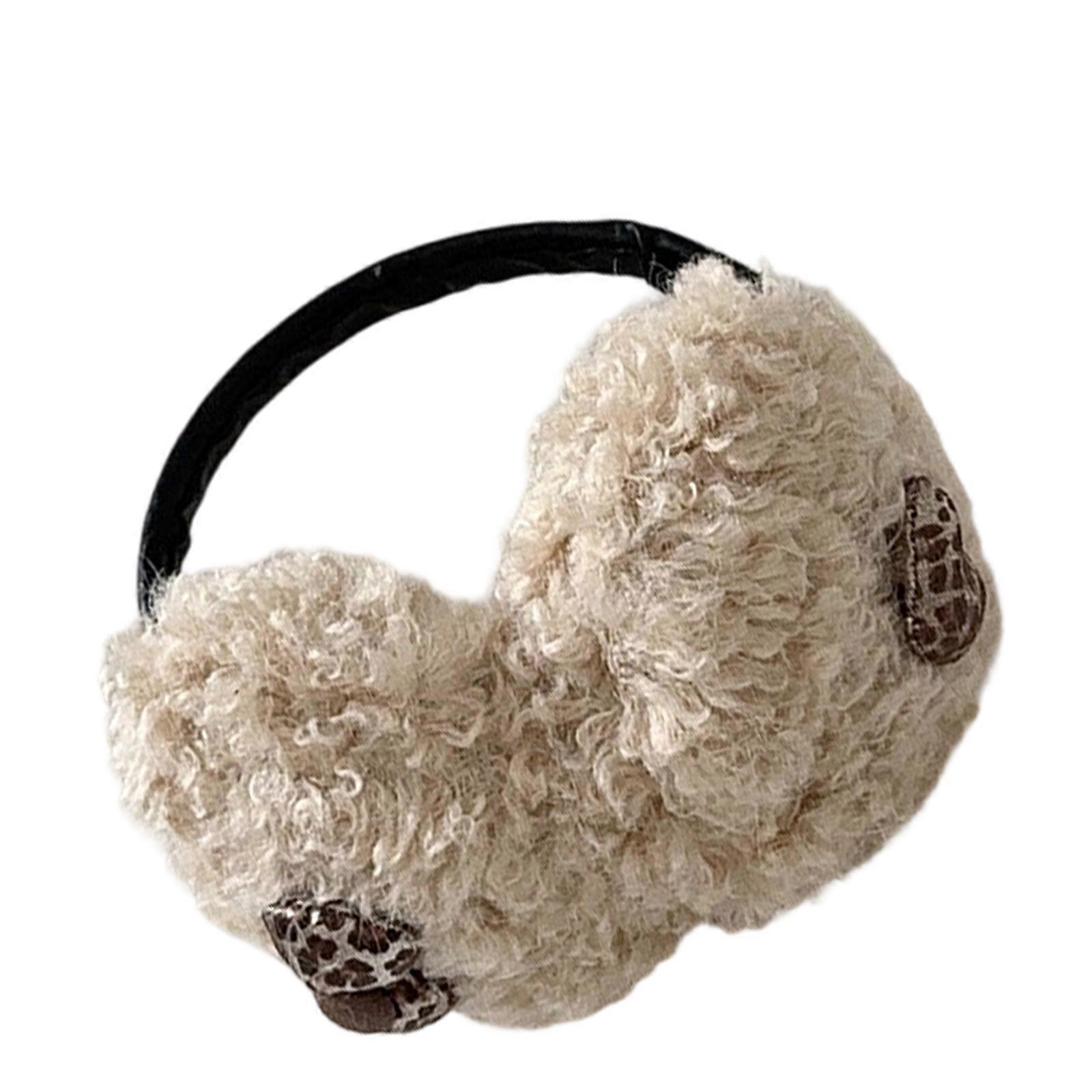 Eye Catching Fleece Earmuffs Delivering Warmth Windproof Comfort For Cold Weather Adventures And Daily Tasks  khaki os