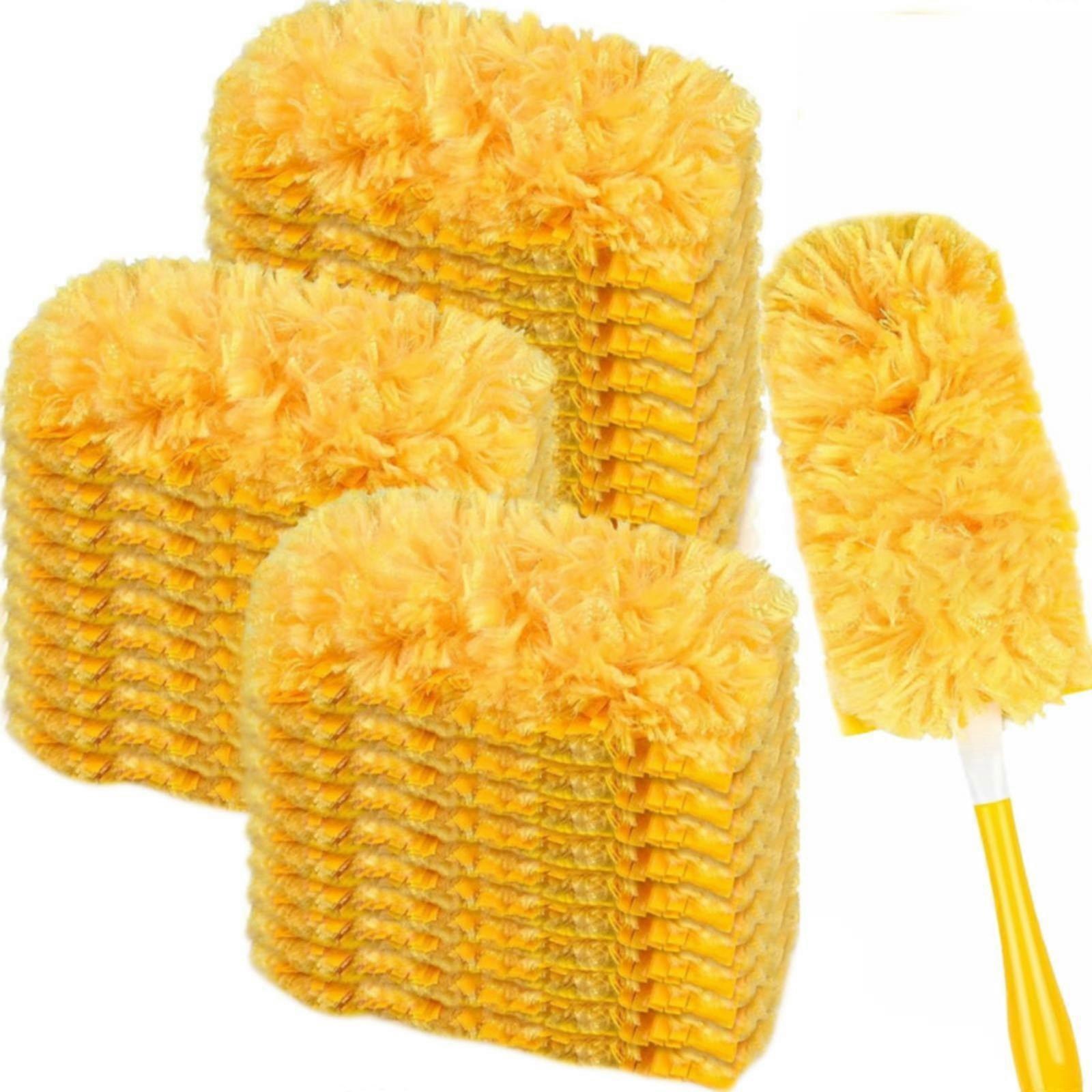 Witspace Duster Refills Compatible with Swiffer Dusters, 360 Heavy Duty Multi-Surface, 32 Count + 1 Handle