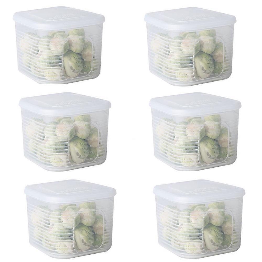6PCSFood Storage Containers with Lids Airtigh, Plastic Food Containers for Pantry Organization and Storage, Stackable Meal Prep Containers Reusable