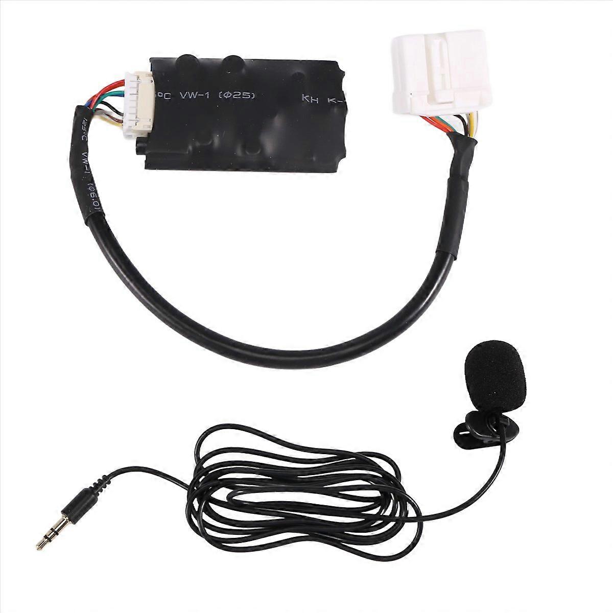 Car Radio Audio Adapter Bluetooth Aux Cable Microphone Handsfree