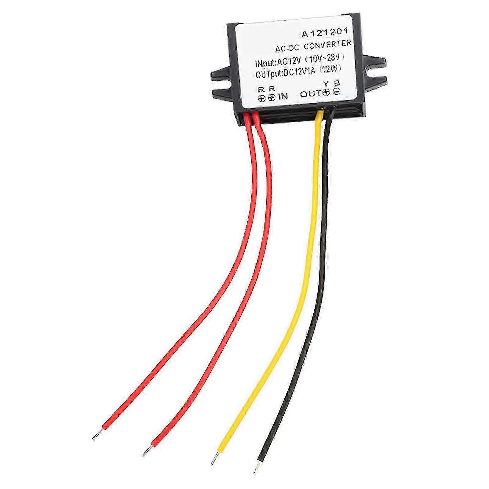 DC 12V Step-Down Power Module with AC to DC Conversion for 10-28V Input 1A Current Capacity